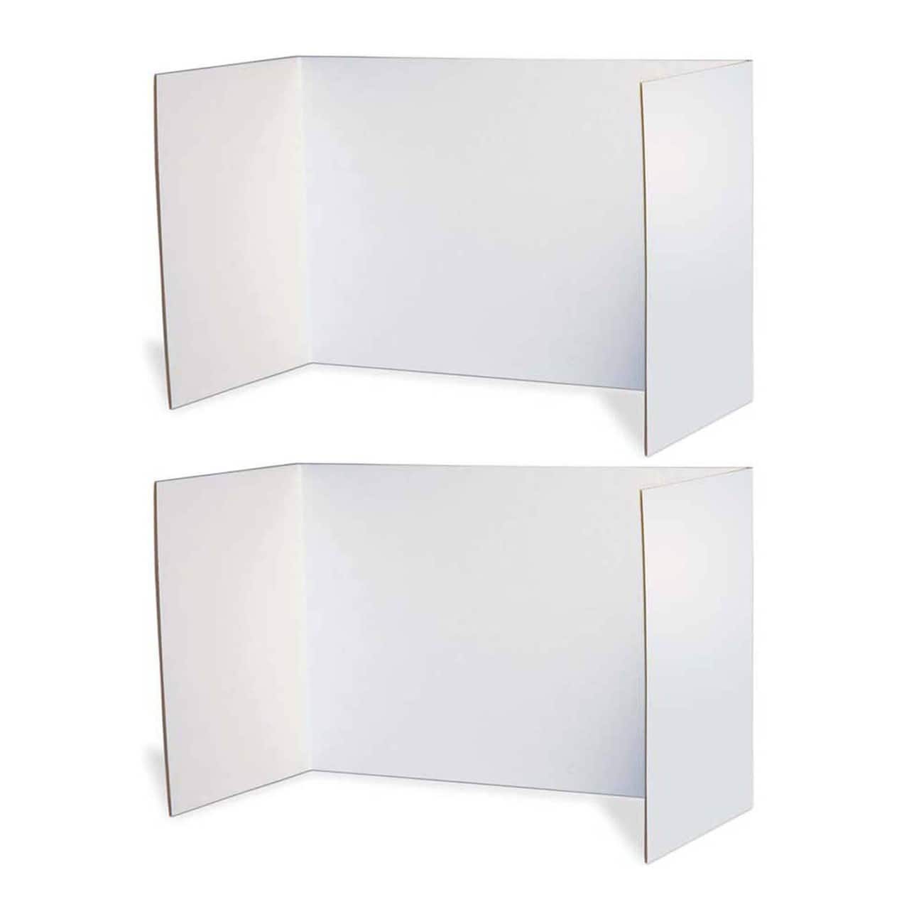 Pacon® 48" x 16" White Privacy Boards, 2 Packs of 4